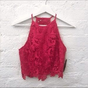 Guess Collena Crochet Lace Top
